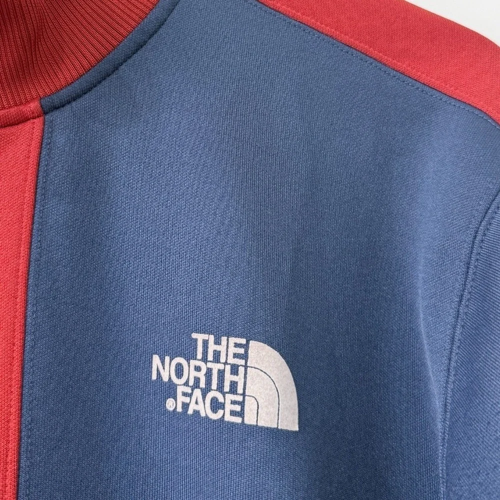 Y2K The North Face Retro Knit Track‎ Warm Up Jacket Mens M Navy Crimson White